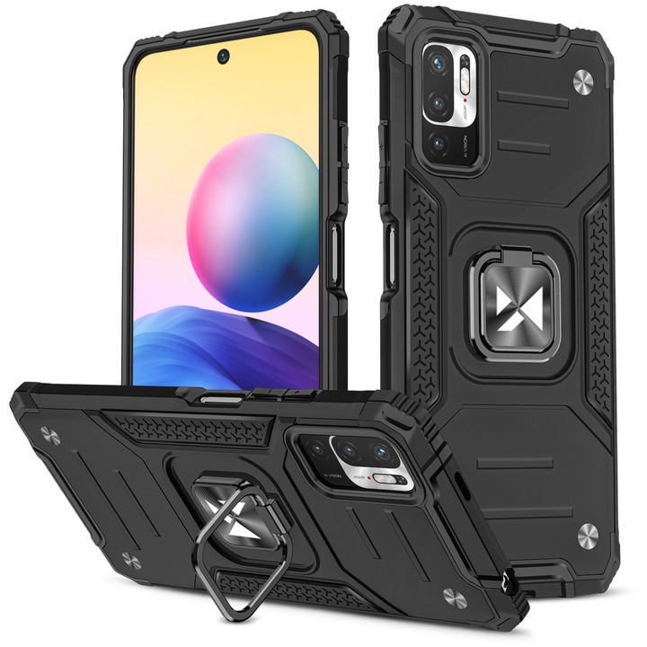 Husa telefon, Wozinsky, Pentru Xiaomi Redmi Note 10 5G, Negru
