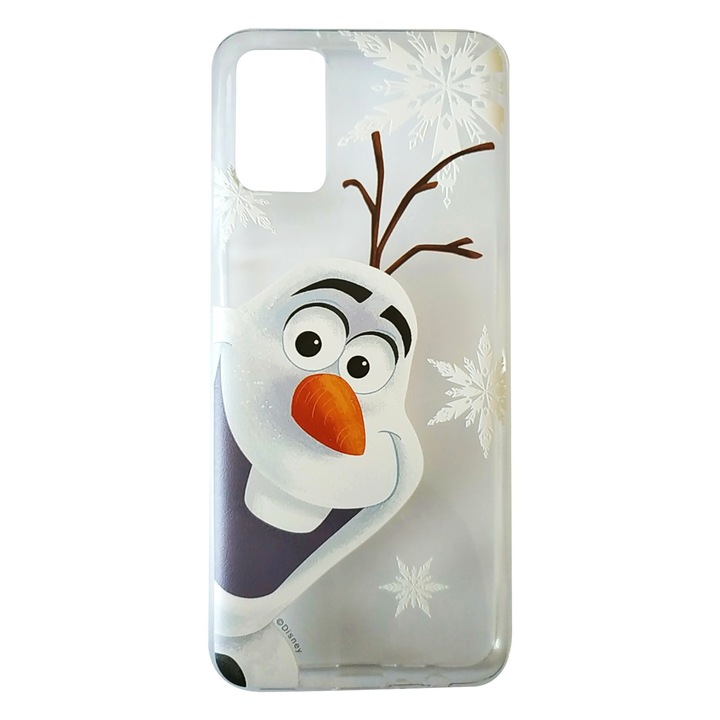 Предпазен гръб Disney Case, 002, Olaf, Partial print, за Samsung Galaxy A02s, Прозрачен/Многоцветен