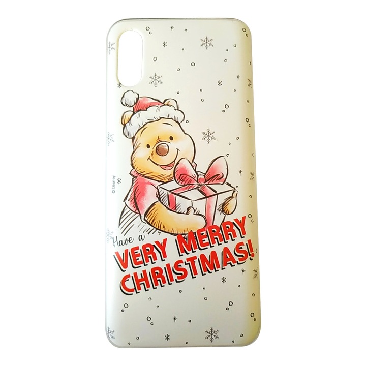 Предпазен гръб Disney Case, 024, Winnie the pooh and friends, Full white print, за Xiaomi Redmi 9A, Многоцветен