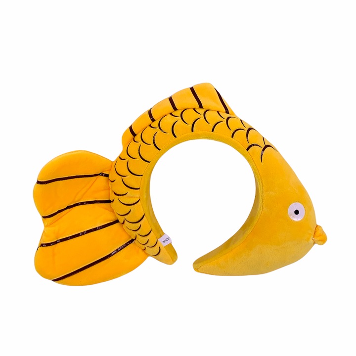 Accesoriu cap de plus - Peste, Chippo, 20 cm, Galben