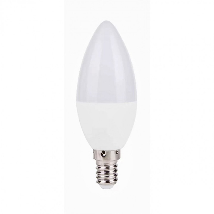 LED лампа Lightex, Plastic 5W, 220V, E14, B35 матирана, 6500K