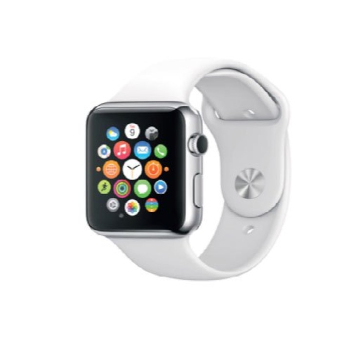 Смарт часовник Kingwear X7, Bluetooth разговори, Кръвно налягане, Пулс, Измерване на кислорода, Бял