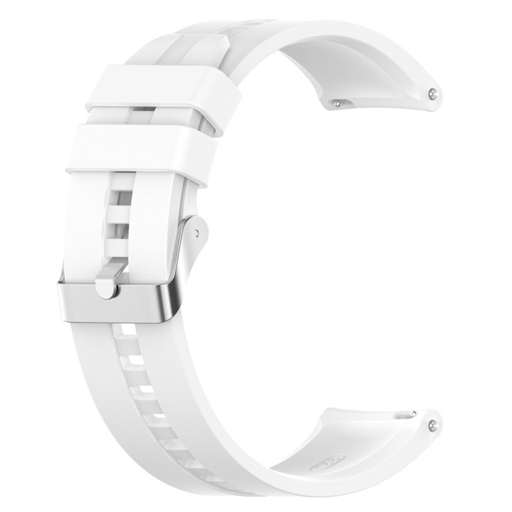 Curea smartwatch, Tech Armor, Silicon, 20 mm, Pentru Huawei GT/GT 2/GT 3/GT 3 Pro, Alb