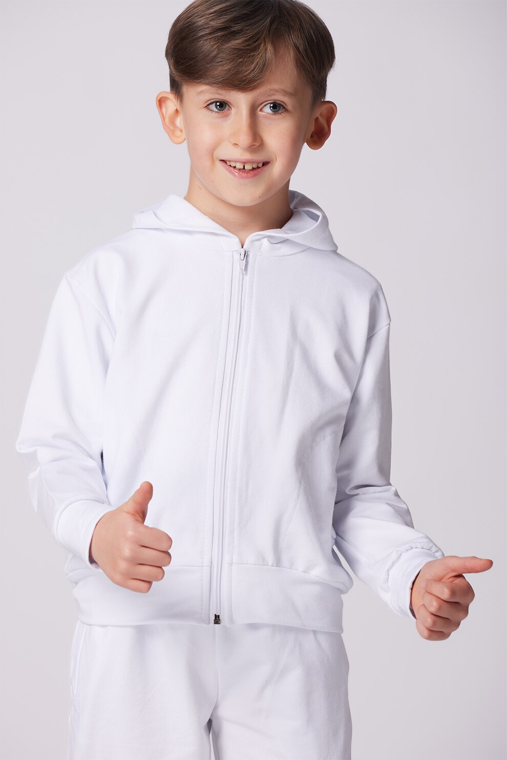 Amazing, Set de hanorac si pantaloni sport, Alb