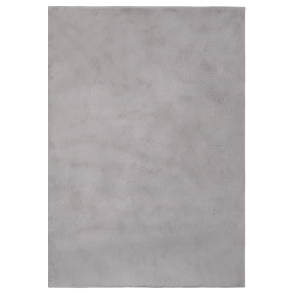 Covor, gri, 200x300 cm, blana ecologica de iepure 336009