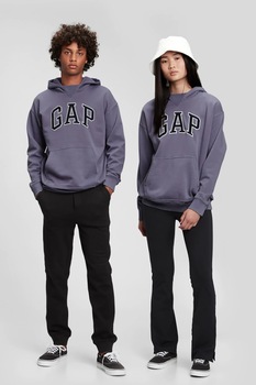 GAP, Hanorac cu logo supradimensionat, Violet prafuit/Bleumarin/Alb GAP, Hanorac cu logo supradimensionat, Violet prafuit/Bleumarin/Alb