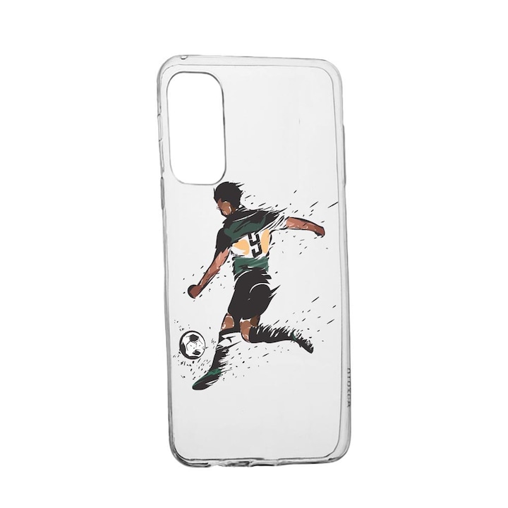 Силиконов капак, съвместим с Vivo X60 Pro, футбол, устойчивост на износване, противоплъзгащ се, 782