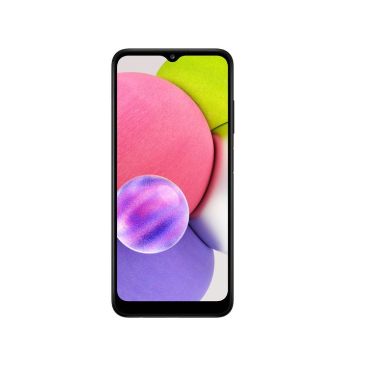 Смартфон Samsung Galaxy A03S, 4GB RAM, 64GB, Dual SIM, Black - eMAG.bg