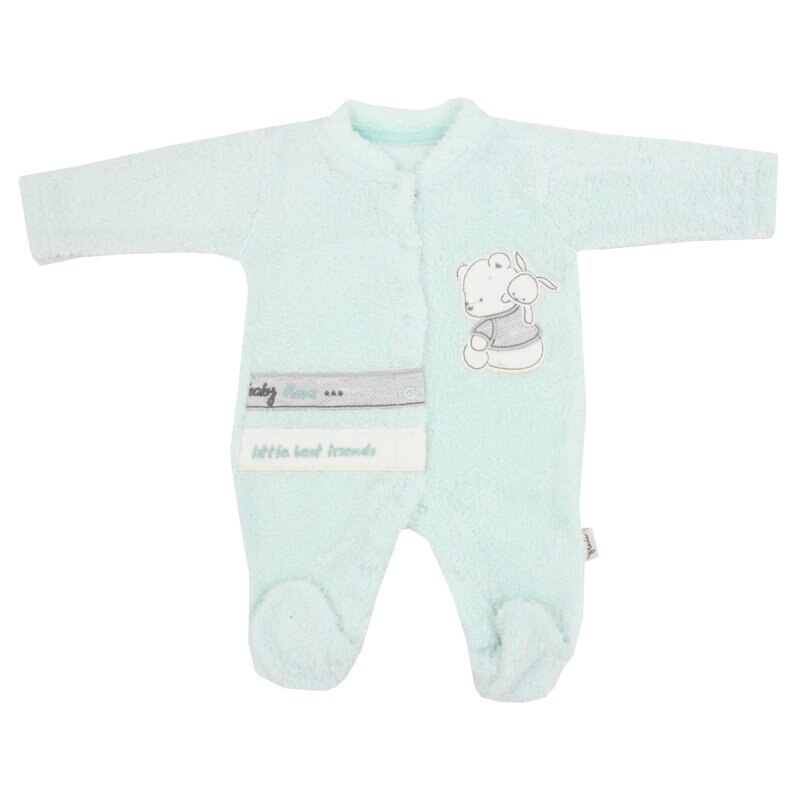 Salopeta bebe plus, Little best Friends, turcoaz