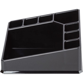 Organizator de produse cosmetice si bijuterii, Negru, 14 x 14 x 7.2 cm Organizator de produse cosmetice si bijuterii, Negru, 14 x 14 x 7.2 cm