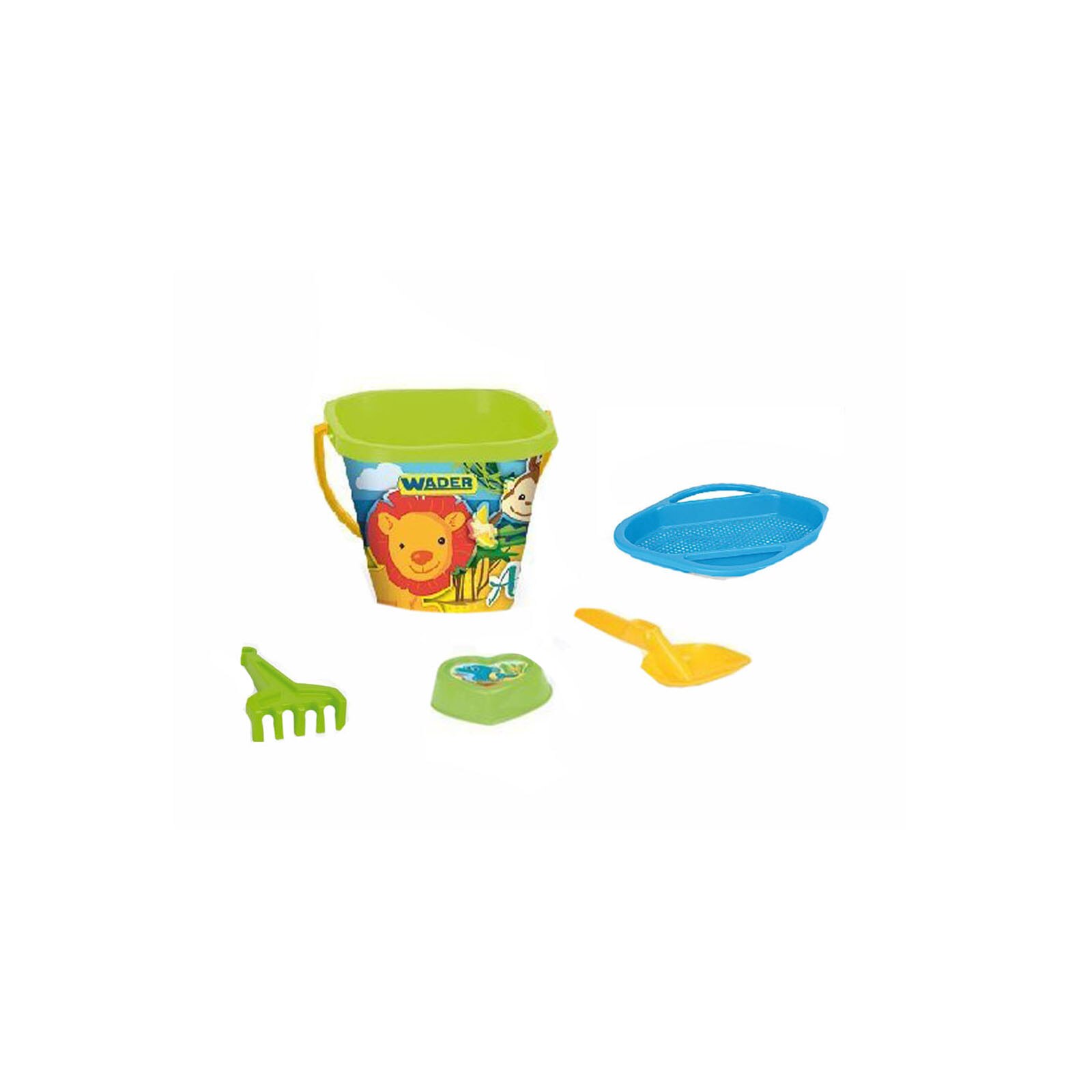 Set 5 piese pentru nisip Wader 75041, Multicolor