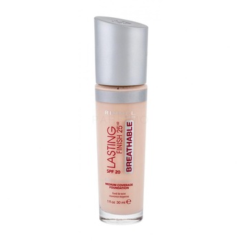 Fond de ten Rimmel Lasting Finish 25H Breathable, 010 Light Porcelain, 30ml Fond de ten Rimmel Lasting Finish 25H Breathable, 010 Light Porcelain, 30ml