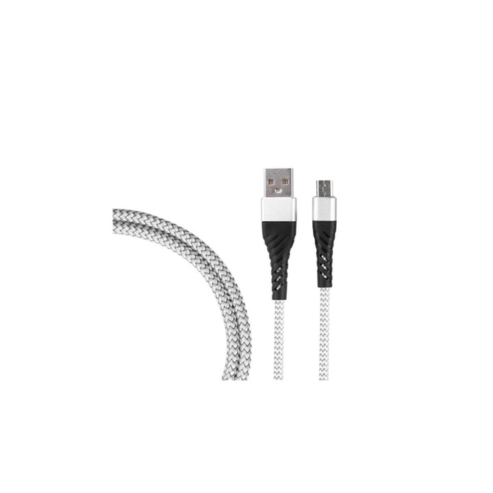 USB към USB-C / Type-C кабел за зареждане, дължина 1M, сребрист