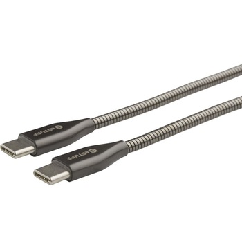 Cablu de incarcare cu armatura de otel si kevlar eSTUFF Allure Series, USB-C - USB-C, lungime 1.5m Cablu de incarcare cu armatura de otel si kevlar eSTUFF Allure Series, USB-C - USB-C, lungime 1.5m