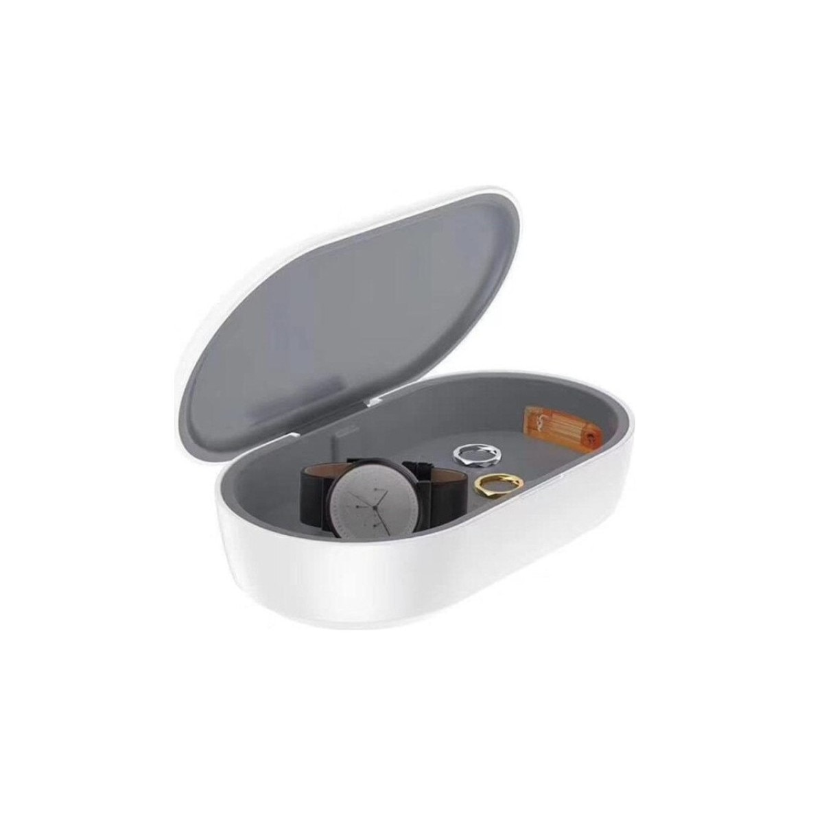 Set sterilizator cu incarcator wireless, aromaterapie, ultraviolet, Alb