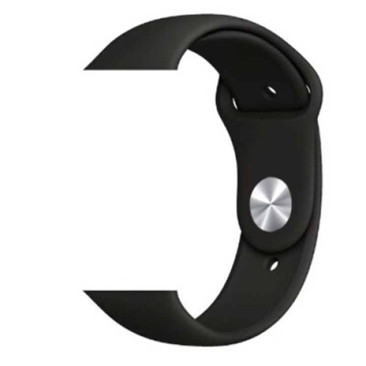 Szilikon szíj Nordic, IWatch 38/30mm, M/L, Fekete