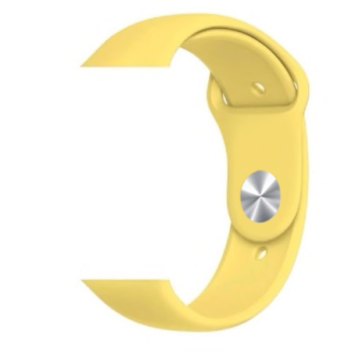 Szilikon szíj Nordic, IWatch 38/40mm, M/L, Sárga