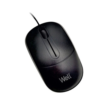 Mouse optic Well MU005 USB negru Mouse optic Well MU005 USB negru