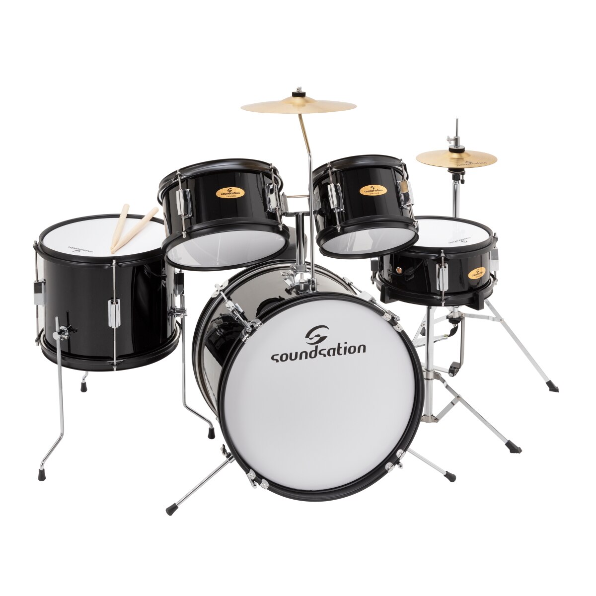 Set Tobe Acustice Junior, Soundsation JDK100-BK, negru