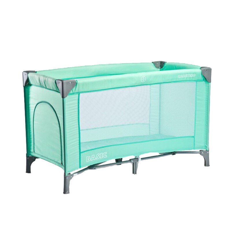 Patut pliabil 120 x 60 cm pentru copii Caretero Basic PCB1V, Turcoaz
