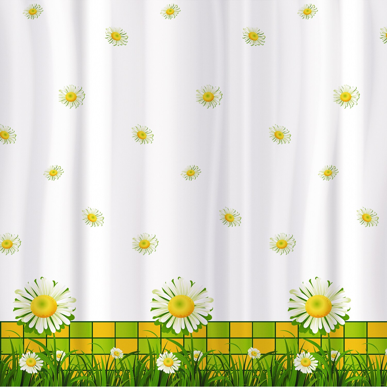 Perdea dus, Chamomile, impermeabila, 180 x 180 cm, Tatkraft
