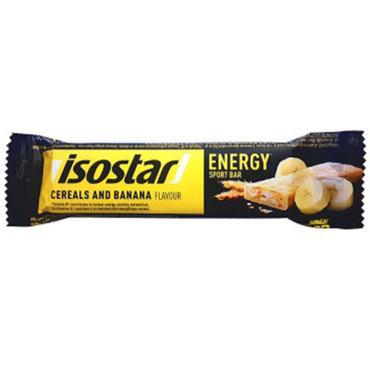 Baton energizant Isostar High Energy, Banana, 3x40 g