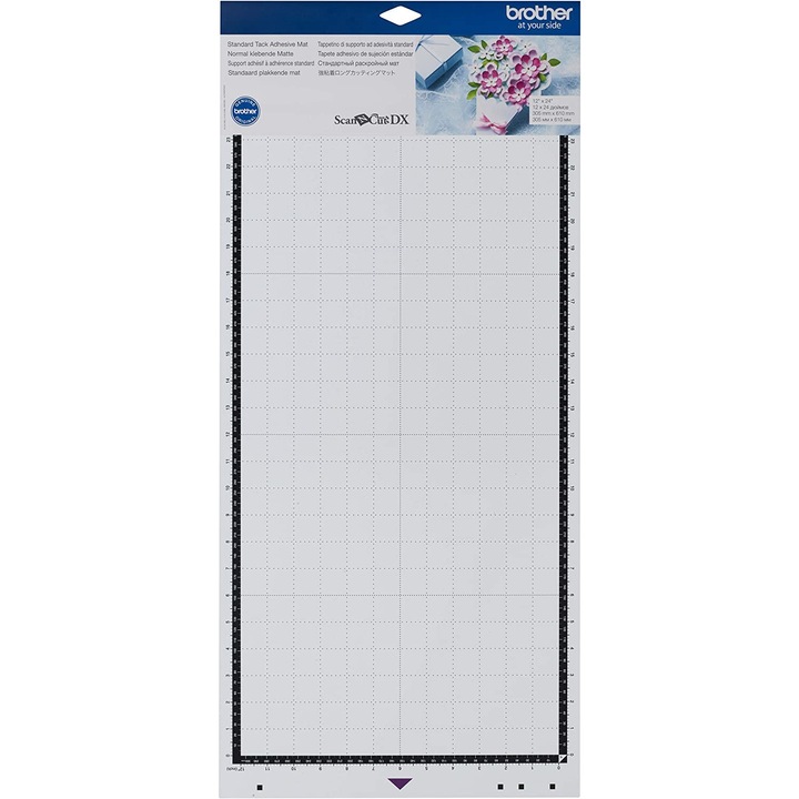 Залепваща опора със стандартна адхезия Brother ScanNCut, 30,5 X 61 см, за картон, винил, пяна CADXMATSTD24