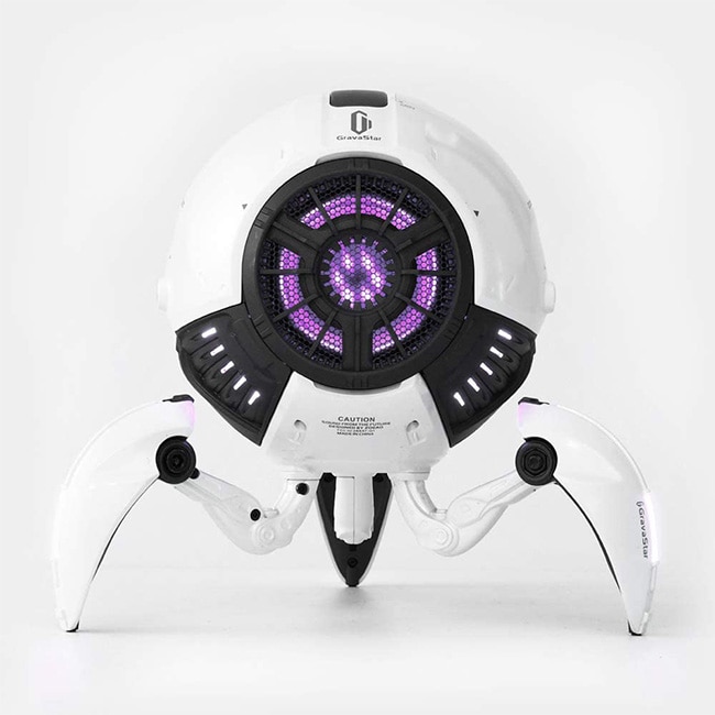 Boxa portabila GravaStar-G1, Model Sci-Fi, Bluetooth v5.0, Alb
