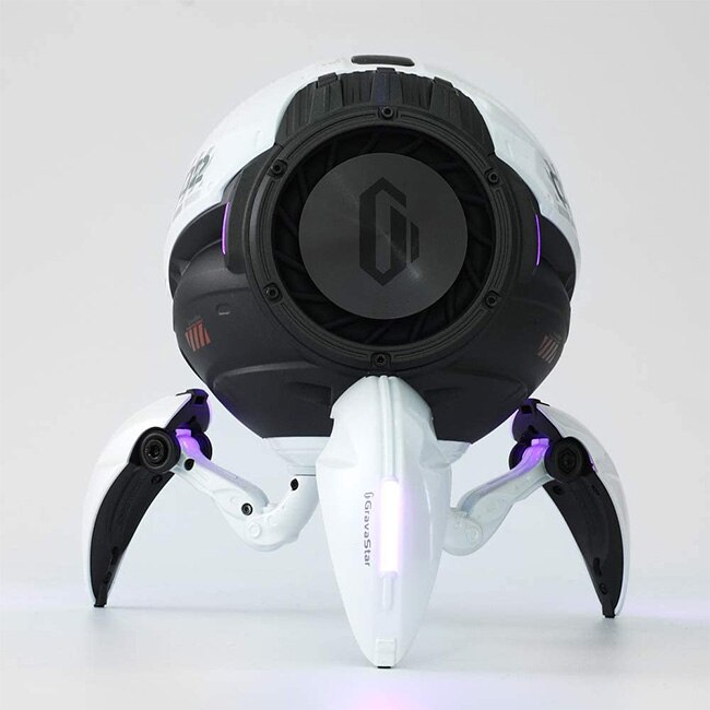 Boxa portabila GravaStar-G1, Model Sci-Fi, Bluetooth v5.0, Alb