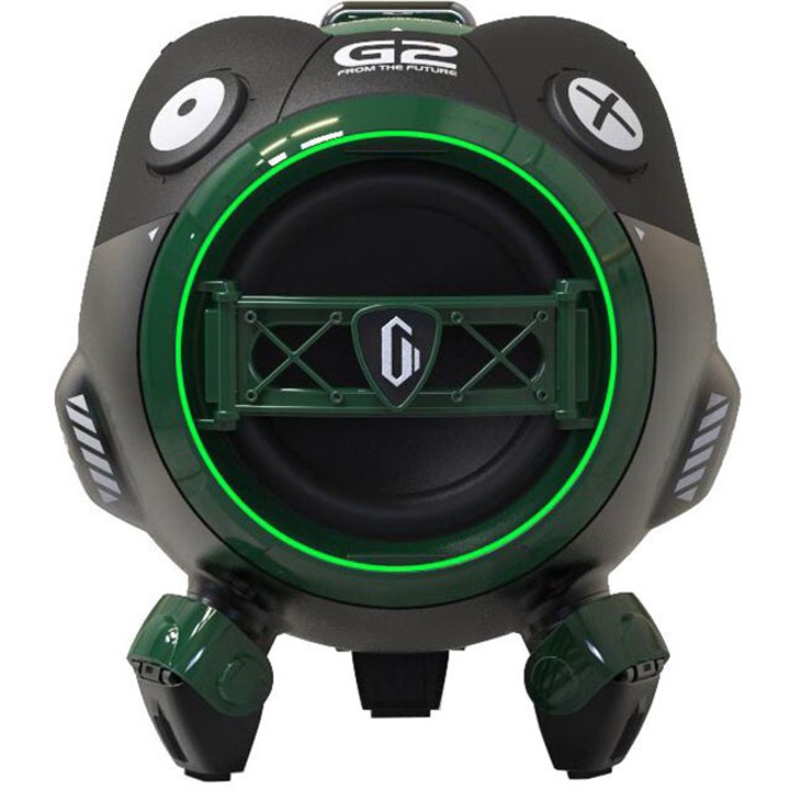 Boxa portabila GravaStar-Venus G2, Model Sci-Fi, Bluetooth v4.2, Verde
