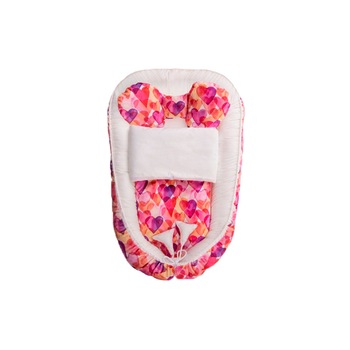 Cuib pentru bebelusi 75 x 45 x 10 cm Belisima P01-850M, Multicolor Cuib pentru bebelusi 75 x 45 x 10 cm Belisima P01-850M, Multicolor