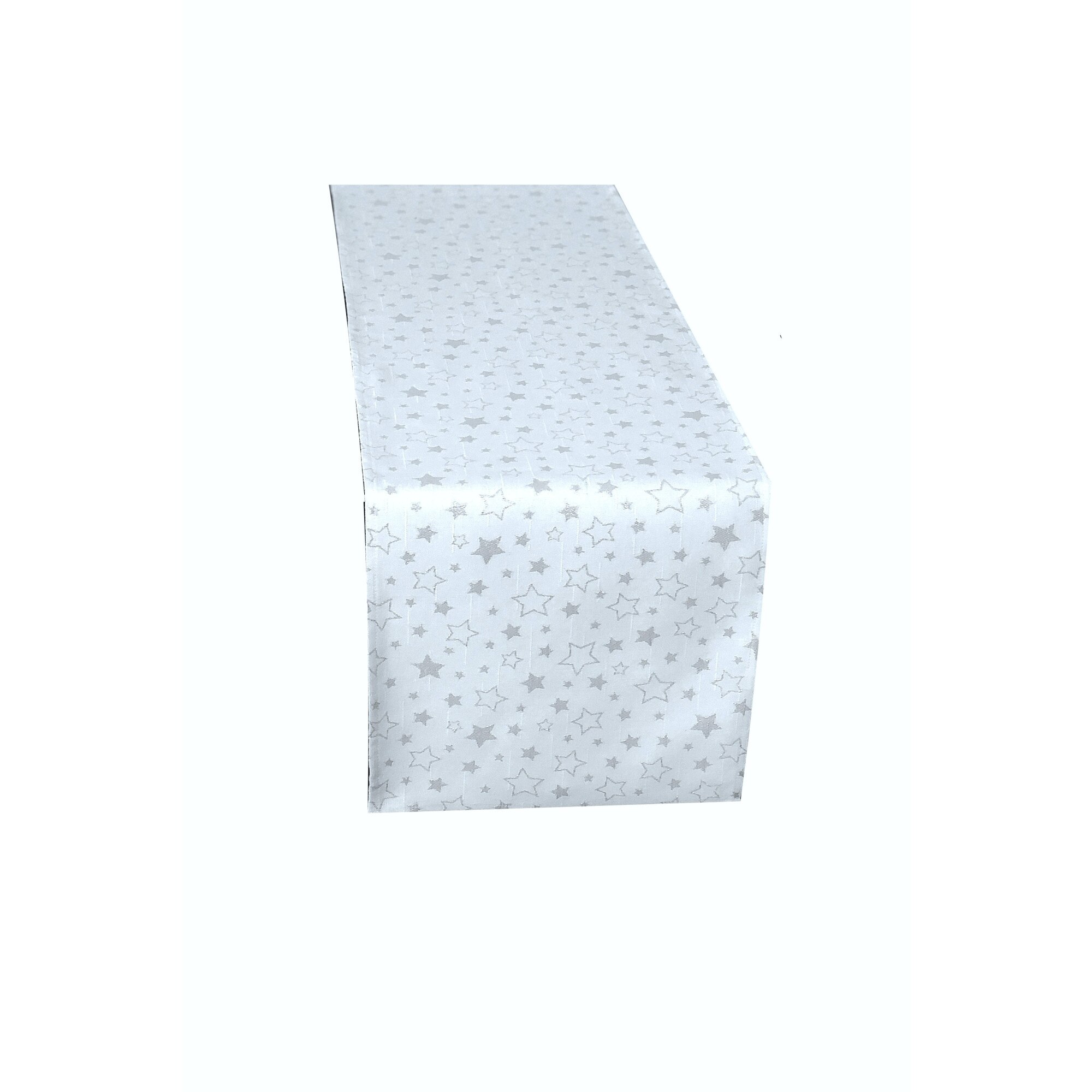 Fata de masa, Traversa stele argintiu Craciun, 30 x 220 cm