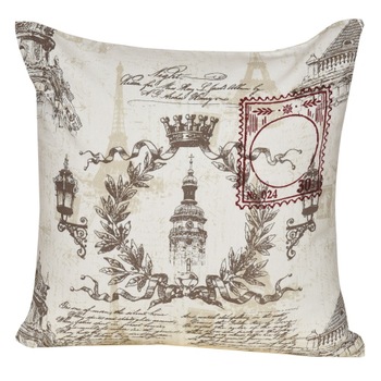 Perna decor Deco, bumbac plus poliester, cu imprimeu, dimesniuni 40 x 40 cm Perna decor Deco, bumbac plus poliester, cu imprimeu, dimesniuni 40 x 40 cm