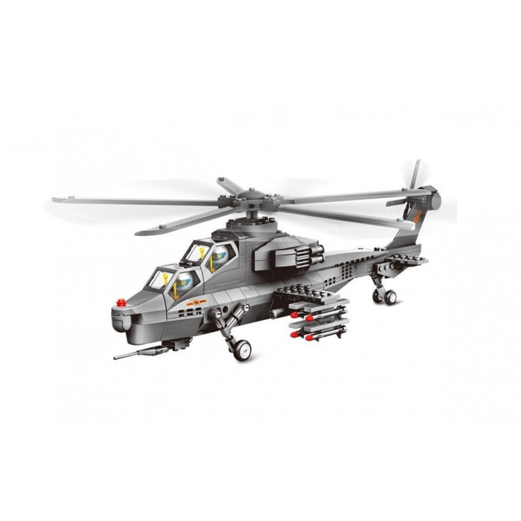 Joc de constructie Elicopter Militar, 283 piese