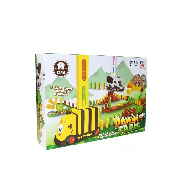 Locomotiva de creeatie Domino Bee, 100 piese