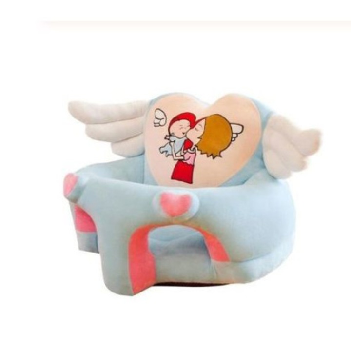 Fotoliu din plus bebe Little Angel, Albastru, 6 luni +