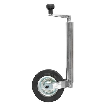 Roata PVC de sprijin remorca 200x50mm diametru tub exterior 48mm, diametru tub interior 42mm, sarcina 150Kg Roata PVC de sprijin remorca 200x50mm diametru tub exterior 48mm, diametru tub interior 42mm, sarcina 150Kg