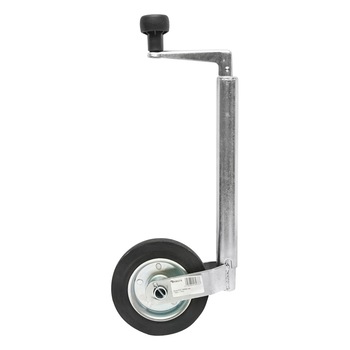 Roata PVC de sprijin remorca 160X40mm diametru tub exterior 34mm, diametru tub interior 28mm, sarcina 100Kg Roata PVC de sprijin remorca 160X40mm diametru tub exterior 34mm, diametru tub interior 28mm, sarcina 100Kg