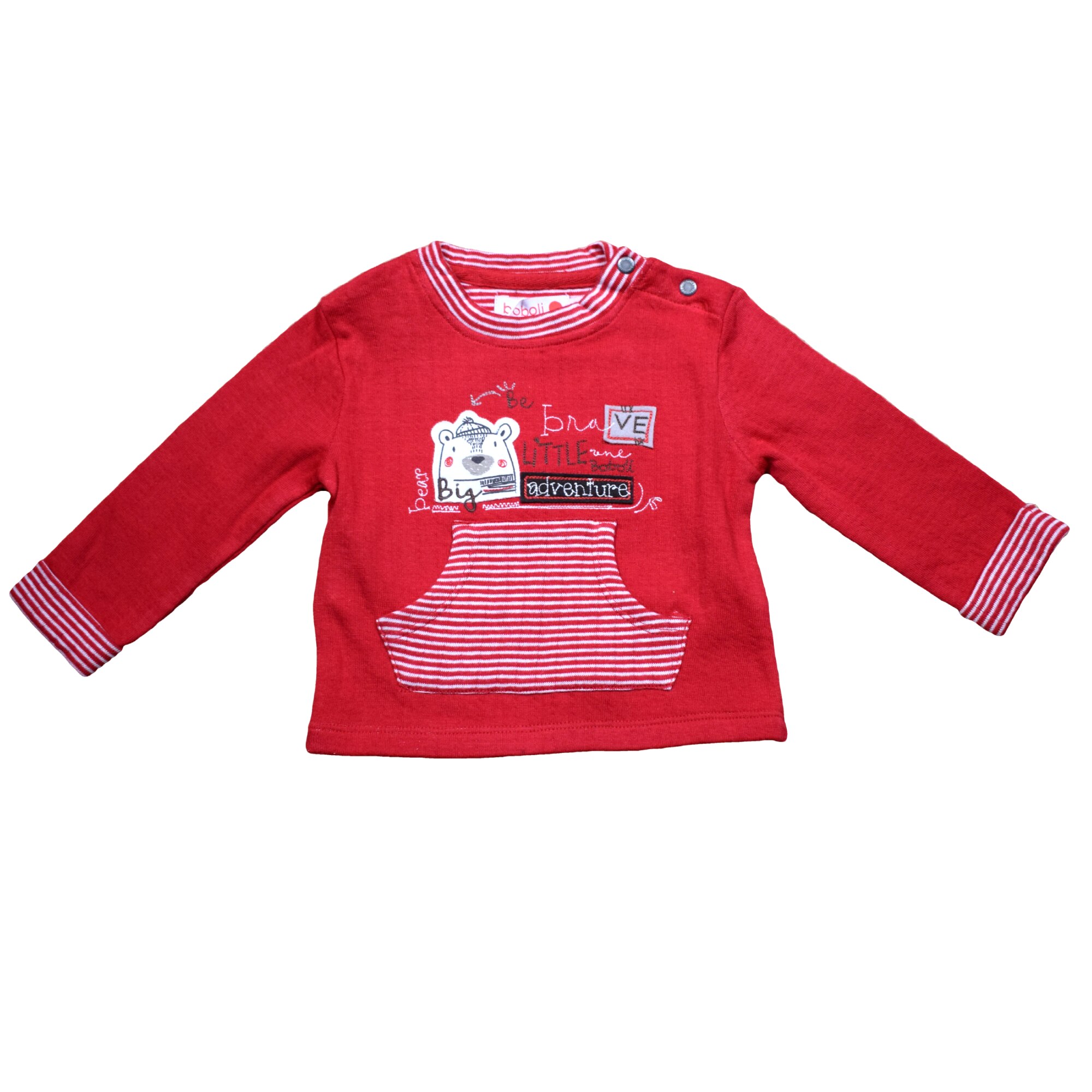 Bluza fete, Boboli, rosu/alb