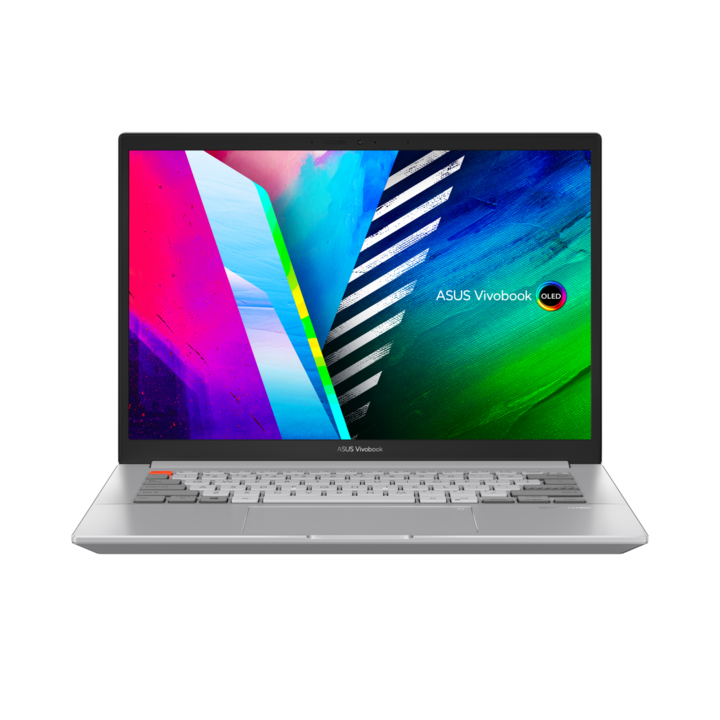 Asus VivoBook N7400PC-KM011T 14 WQXGA+ OLED laptop, Intel® Core™ i5-11300H, 16GB, 512GB SSD, GeForce® RTX 3050 4GB, Windows 10 Home, Magyar billentyűzet, Ezüst