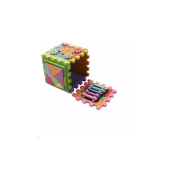 Jucarie interactiva tip cub, din lemn, 6 in 1, multifunctional, puzzle Jucarie interactiva tip cub, din lemn, 6 in 1, multifunctional, puzzle