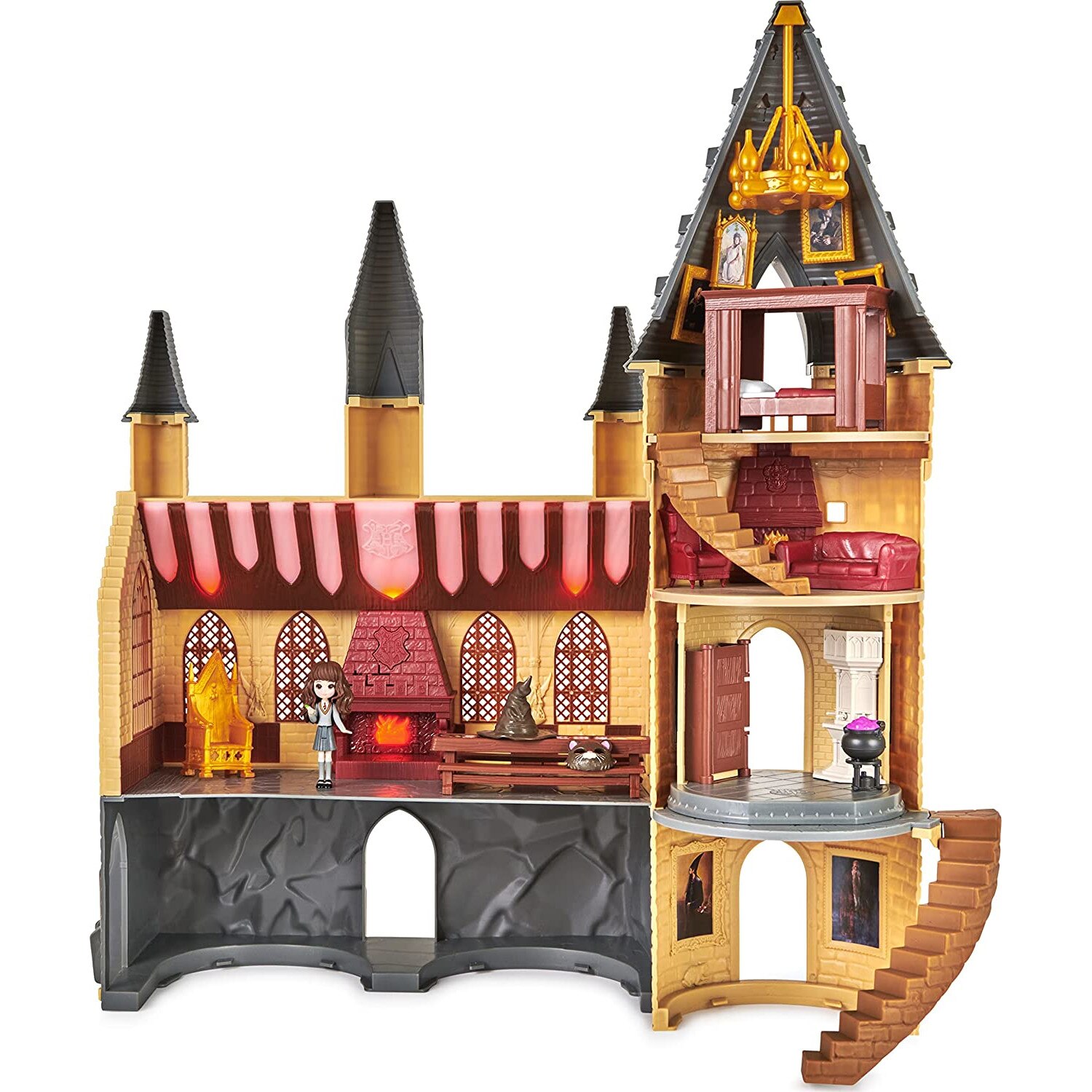 Castelul Harry Potter Magic Hogwarts, 55 cm, 10 piese