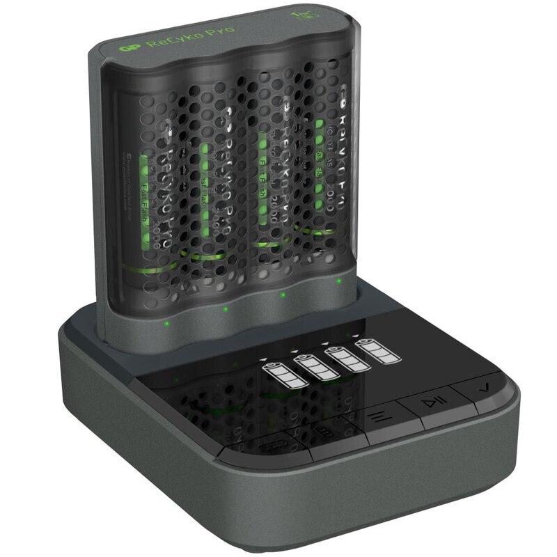 Incarcator acumulatori GP ReCyko Pro Charger P461 cu 4 acumulatori ReCyko Pro AA 2000mAh si Dock de incarcare D461