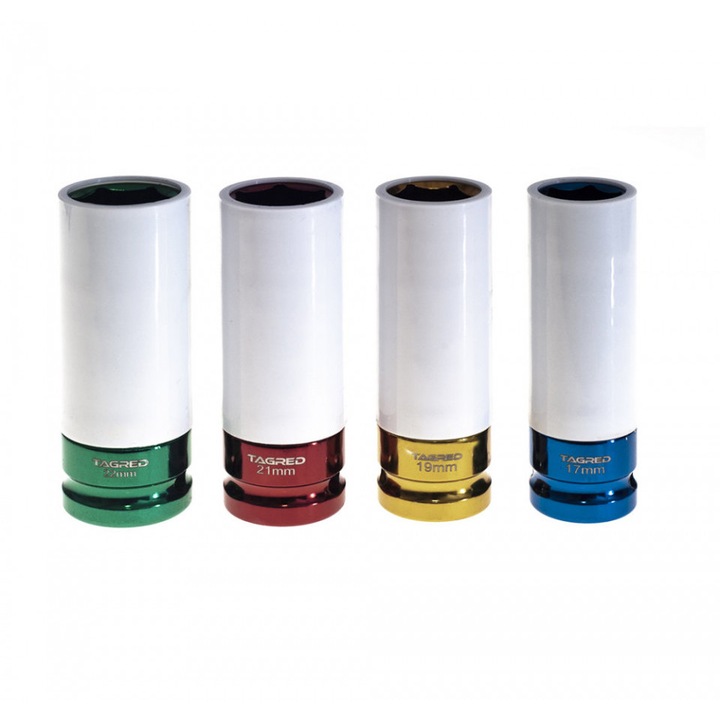 Set de chei tubulare impact 1/2" 17-22mm cu teflon TA1254