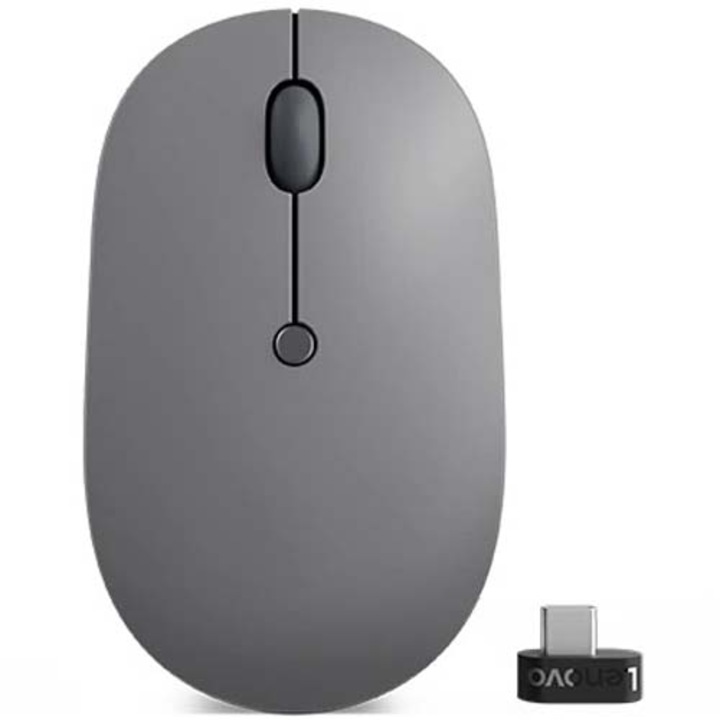 Безжична мишка Lenovo GO, USB-C, Storm Grey