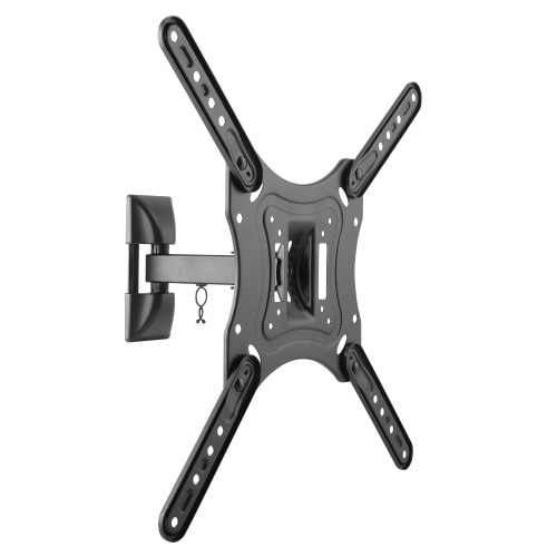 Suport TV LCD / LED Deco, pe perete, reglabil, metal, 43.5 x 43.5 x 20.1, 59 - 140 cm, 30 kg, negru