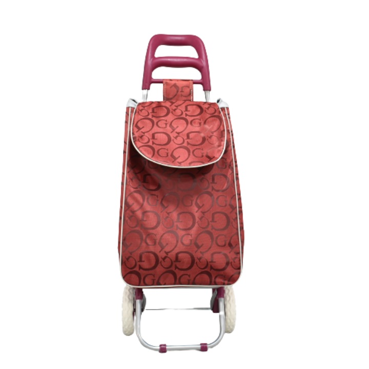 Bevásárlókocsi 13-40, Textil, 94/33/20 cm, Bordeaux