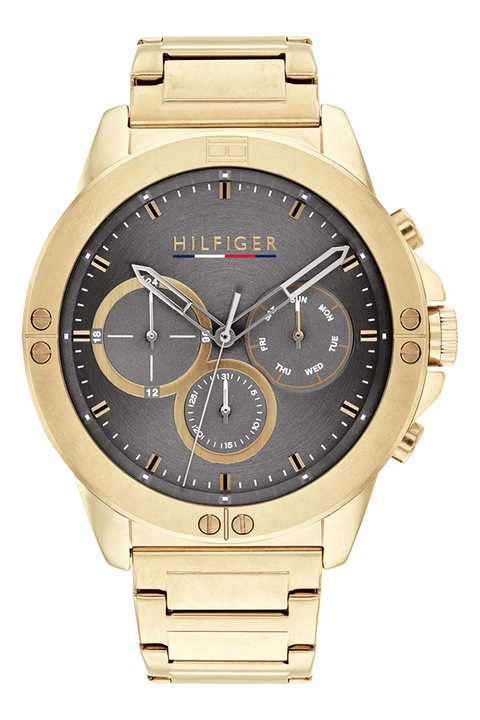 Tommy Hilfiger, Мултифункционален иноксов часовник, Златист