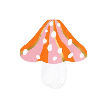 Set 20 Servetle Ciuperca, Multicolor, 13.5 cm Set 20 Servetle Ciuperca, Multicolor, 13.5 cm