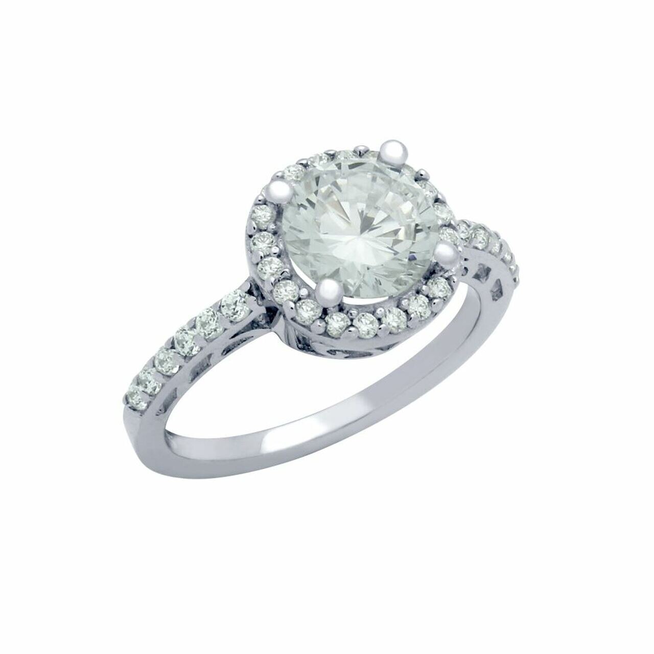 Inel de logodna din argint cu zirconii 15972